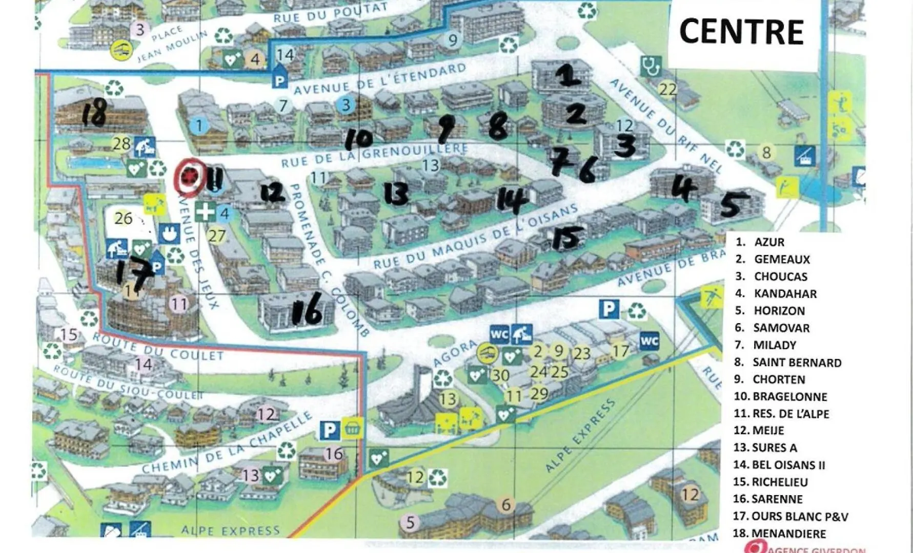 Residence Bragelonne - Appartement 2 Pieces + Hall Habitable- Alpe D'Huez Centre Station Mae-3271
